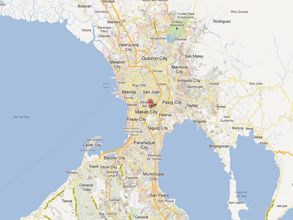 Metro Manila map. STORY: Incoming mayors, vice mayors take oath in 3 Metro Manila cities