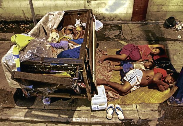 Street dwellers in Metro Manila