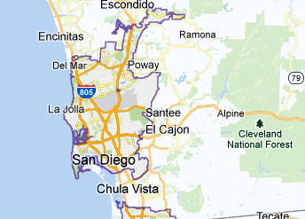 San Diego Map 