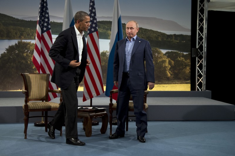 President Barack Obama and Russian President Vladimir Putin.   AP FILE PHOTO