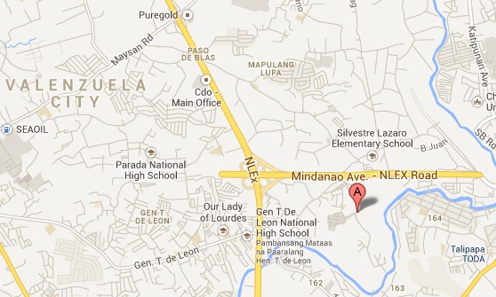 Valenzuela Orders Closure Of Virus Lab For Offering Swab Test Sans   Valenzuela City Map 