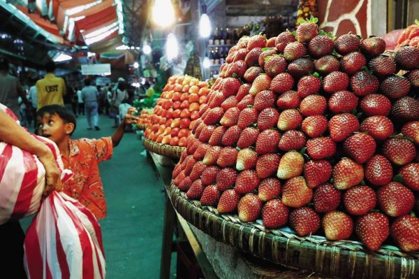 STRAWBERRY stands mean one is in the Baguio public market. The Baguio government has asked its developer, Uniwide, if it intends to pursue a lease development contract to improve the market, which has been stalled by litigation for 18 years. EV ESPIRITU/INQUIRER NORTHERN LUZON