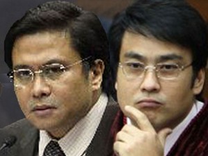 Senators (from left) Jinggoy Estrada and Bong Revilla.  INQUIRER FILE PHOTOS 