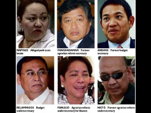 The alleged main characters of the P900-million Malampaya Fund scam are former secretaries and ex- and current undersecretaries of the agrarian reform, budget and finance departments, together with Janet Lim-Napoles. INQUIRER file photo
