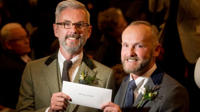 First Gay Marriages Take Place In England And Wales Inquirer News