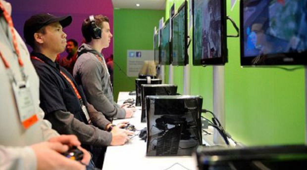Video gamers playing Xbox 360. STORY: ‘Brain training’: New frontier for eSports
