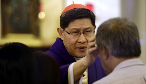 Manila Archbishop Luis Antonio Cardinal Tagle: Appeal for help. AP FILE PHOTO