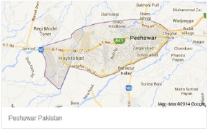 Peshawar pakistan map