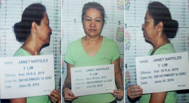 Napoles looks calm, slim in mugshots | Inquirer News