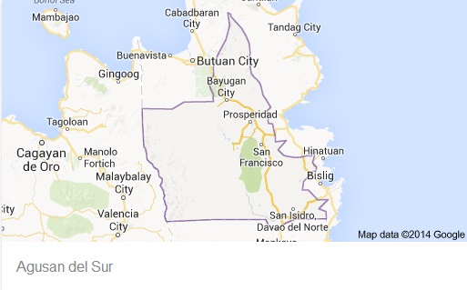 Agusan Del Sur Map 