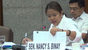 Sen. Nancy Binay. INQUIRER.net FILE PHOTO