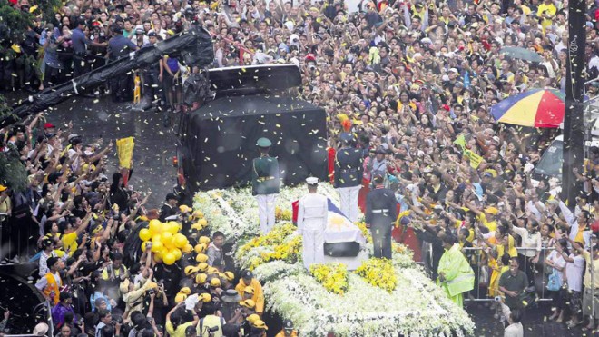 Cory Aquino funeral procession
