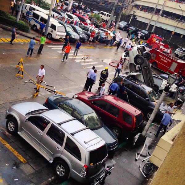 Greenhills parking lot accident