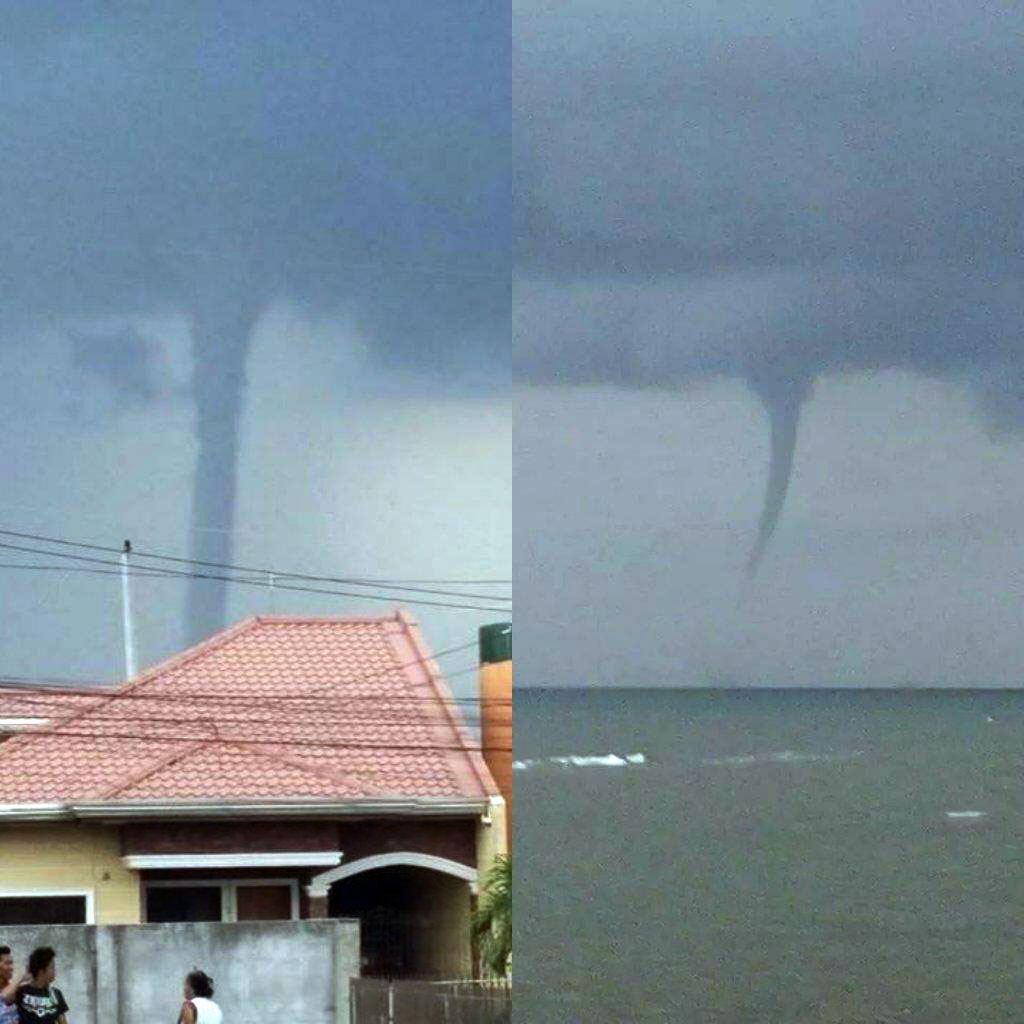 Waterspout seen over Manila Bay | Inquirer News