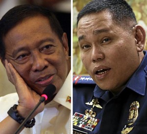 Vice President Jejomar Binay and Philippine National Police Director General Alan Purisima. INQUIRER FILE PHOTOS