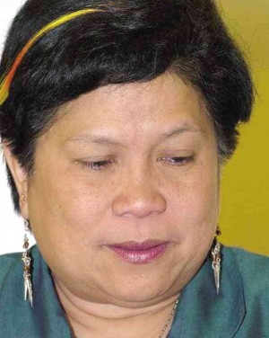 Social Welfare Secretary Dinky Soliman 