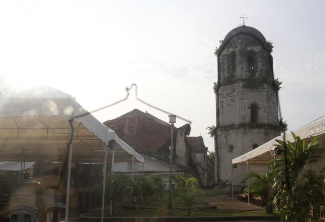 Loboc church after  being heavily damaged by the October 15 earthquake that occured in the province 1 year ago. INQUIRER/ MARIANNE BERMUDEZ 