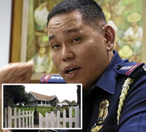 Philippine National Police Director General Alan Purisima: Under scrutiny; (inset) his house in Nueva Ecija. INQUIRER FILE PHOTOS