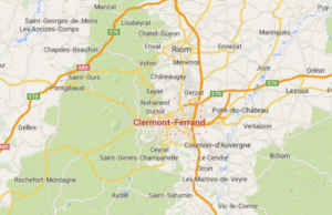 Clermont-Ferrand, France map