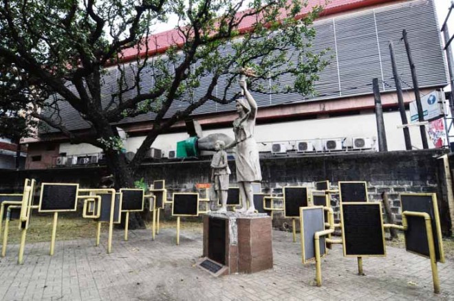 THE BANTAYOG ng mga Desaparecido on the grounds of the Baclaran Church in Parañaque City lists the names of the disappeared since 1972. RICHARD A. REYES