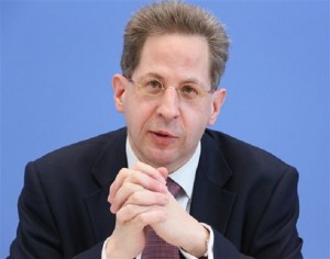 In this June 11, 2013 file picture the president of the Federal Office for the Protection of the Constitution, Hans-Georg Maassen attends a press conference in Berlin, Germany. AP FILE PHOTO