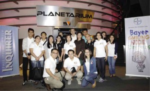 THE BAYER Philippines volunteers who helped out during the launch, with BSKE primemover Cedi Cutanda (foreground, left)