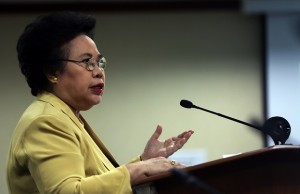 Senator Miriam Santiago. INQUIRER FILE PHOTO  