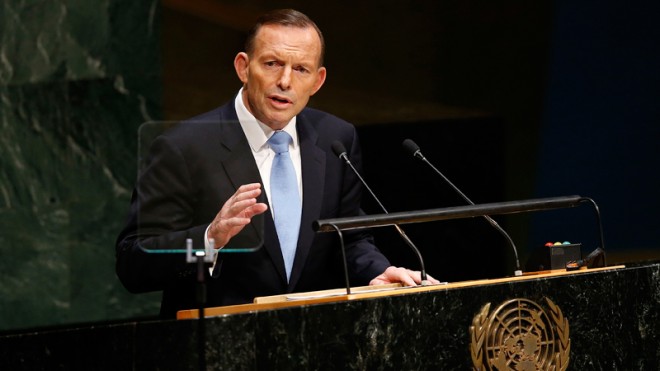 Prime Minister Tony Abbott of Australia. (AP Photo/Jason DeCrow)