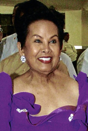 Dr. Elenita Binay, former Mayor of Makati City, allegedly doesn’t want to smell the pigs. INQUIRER file photo