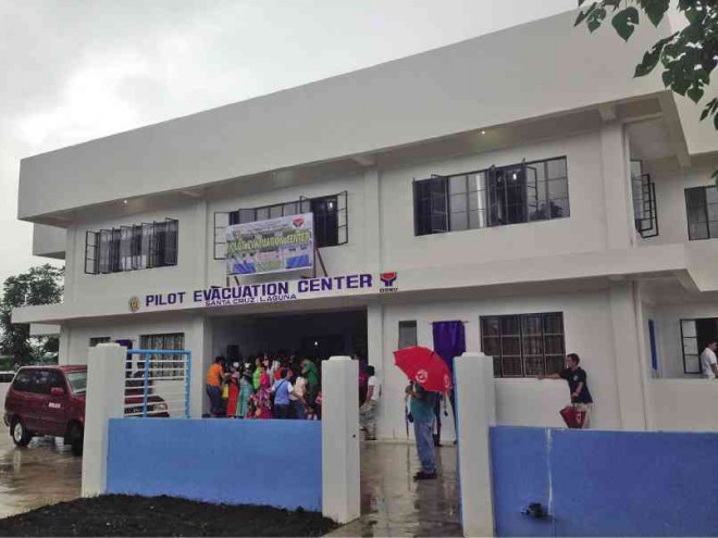 CALABARZON’S first permanent evacuation center in Barangay (village) Duhat, Sta. Cruz, Laguna. MARICAR CINCO/INQUIRER SOUTHERN LUZON