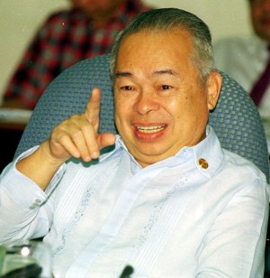 Former health secretary and senator Juan M. Flavier. FILE PHOTO