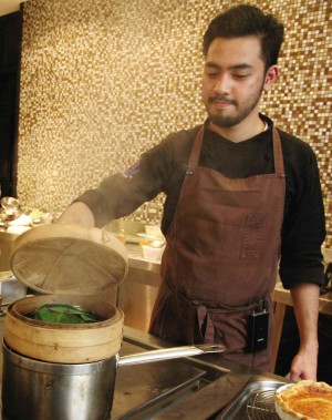 CHEF Joseph Galvez, themastermind behind the confit of “bisugo,” steams the “kinagang,” another PYM masterpiece.