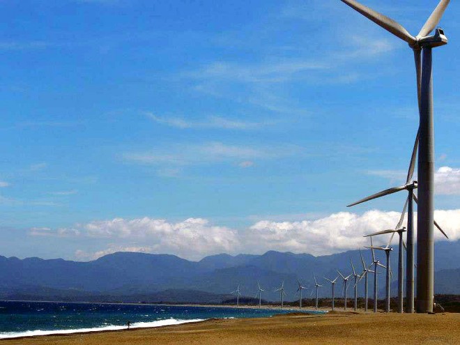 The Bangui Windmills in Ilocos Norte where one student drowned after being hit by strong waves while attempting to take a selfie with her friends. Photo Credit: Charity Mae Lazo 