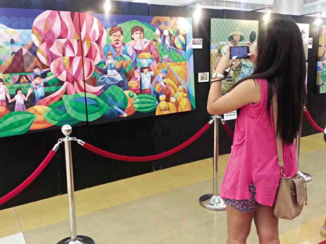 AN EXHIBIT dubbed “Saludo kay Zalameda: A Tribute to Oscar de Zalameda’s Art” at SM City Lucena in Lucena City. De Zalameda, internationally known for his artworks, hailed from Lucban town, Quezon province. DELFIN T. MALLARI JR.