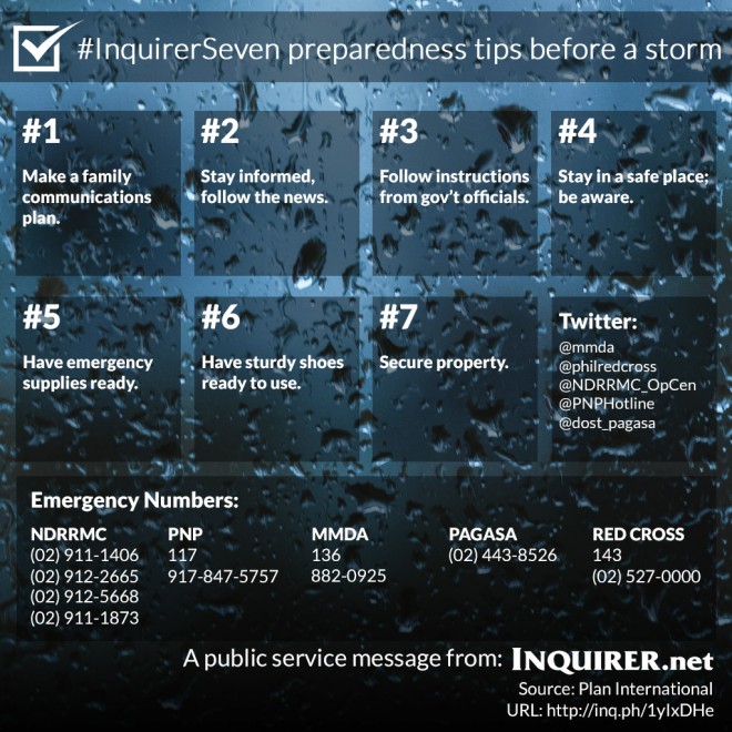 InquirerSeven typhoon preparedness tips