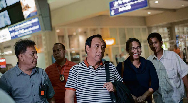 IT ISN’TOVER FormerMakati Vice Mayor Ernesto Mercado returns toManila after visiting his ailing wife in the United States. He is challenging Vice President Jejomar Binay, whom he accused of amassing ill-gotten wealth when he wasmayor ofMakati City, to a debate “to know who is telling the truth.” JILSON SECKLER TIU