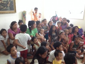 A Mormon temple in Sorsogon converted into an evacuation center for residents of coastal villages in Matnog. INQUIRER.net/NOY MORCOSO