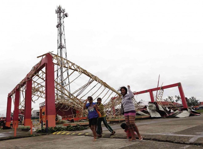 THE STRENGTH of Typhoon “Ruby” could be measured in what it did to this gymnasium in Can-Avid, Eastern Samar. RAFFY LERMA 