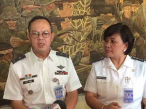 Brigadier General Normando Sta. Ana (left), Commander, Armed Forces of the Philippines Medical Center. FILE PHOTO