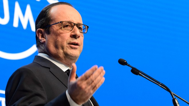 French President Francois Hollande. (AP Photo/Keystone, Jean-Christophe Bott)