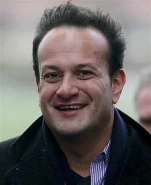 Health Minister Leo Varadkar in a Dec. 27, 2013, file photo. Varadkar has announced he is homosexual, becoming the first openly gay government figure in the history of the traditionally conservative Catholic country. AP 