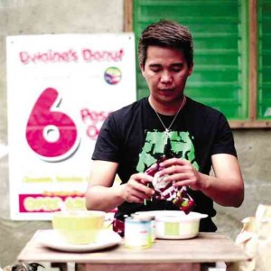 ASIDE from selling doughnuts, PO1 Eugene de Leon also sells graham balls. CONTRIBUTED PHOTOS 
