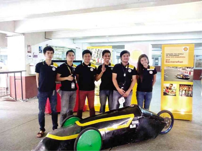 TEAM PUP Hygears presents its entry to  Shell Eco-marathon 2015 on Dec. 10. PHOTO COURTESY OF TEAM PUP Hygears