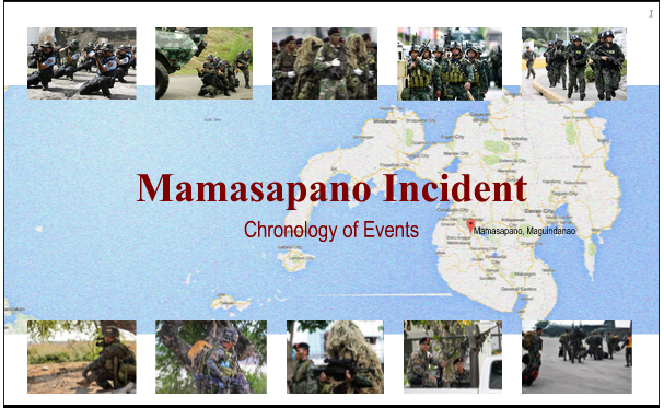 SLIDESHOW: AFP's Chronology Of Events Of Mamasapano Clash | Inquirer News