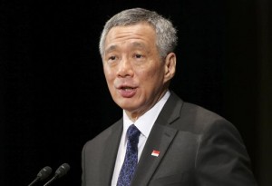 In this May 22, 2014 file photo, Singapore Prime Minister Lee Hsien Loong delivers a keynote speech at the 20th International Conference on The Future of Asia in Tokyo.  AP