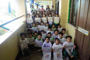 RHEA Sinigayan with students at Isaac Lopez Integrated School RODEL ROTONI