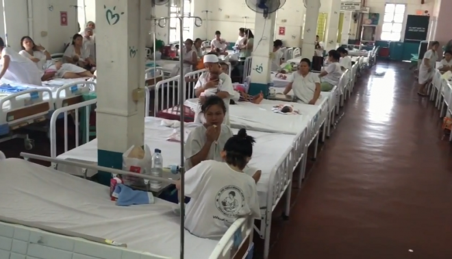 World Health Organization's "Unang Yakap" campaign launch tour at Fabella Hospital in Manila. Ryan Leagogo/INQUIRER.net
