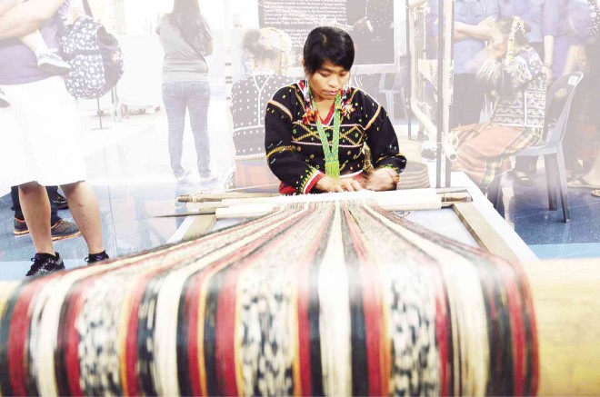 DURING last year’s Kalilangan, the weaving skills of B’laan women were featured. CONTRIBUTED PHOTO
