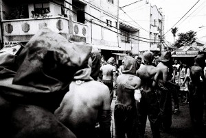 Devotees flagellate themselves in Mandaluyong as form of sacrifice. PHOTO BY JOSEPH GARIBAY/INQUIRER.net
