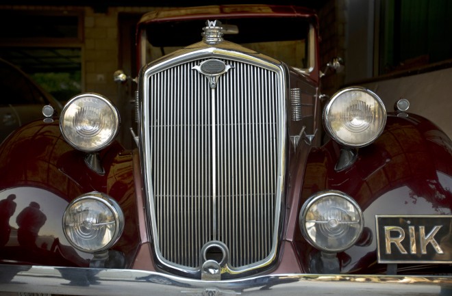 This photo taken April 14, 2015, shows a restored six cylinder Wolseley 1936 vintage car in Islamabad, Pakistan. Restoring vintage cars is like traveling back in history for Pakistani collectors, sometimes over a century. For an elite but passionate group of vintage car collectors in Pakistan, restoring antique rides is like traveling back in time and money seems to be no obstacle when the prize is a Lincoln convertible that belonged to an Afghan king or a Rolls-Royce once used by India’s last viceroy. (AP Photo/B.K. Bangash)
